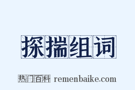 探揣组词是什么意思的图片
